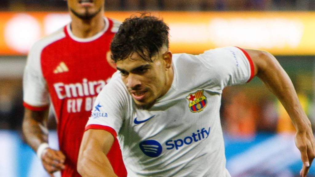 Abde, contra el Arsenal.