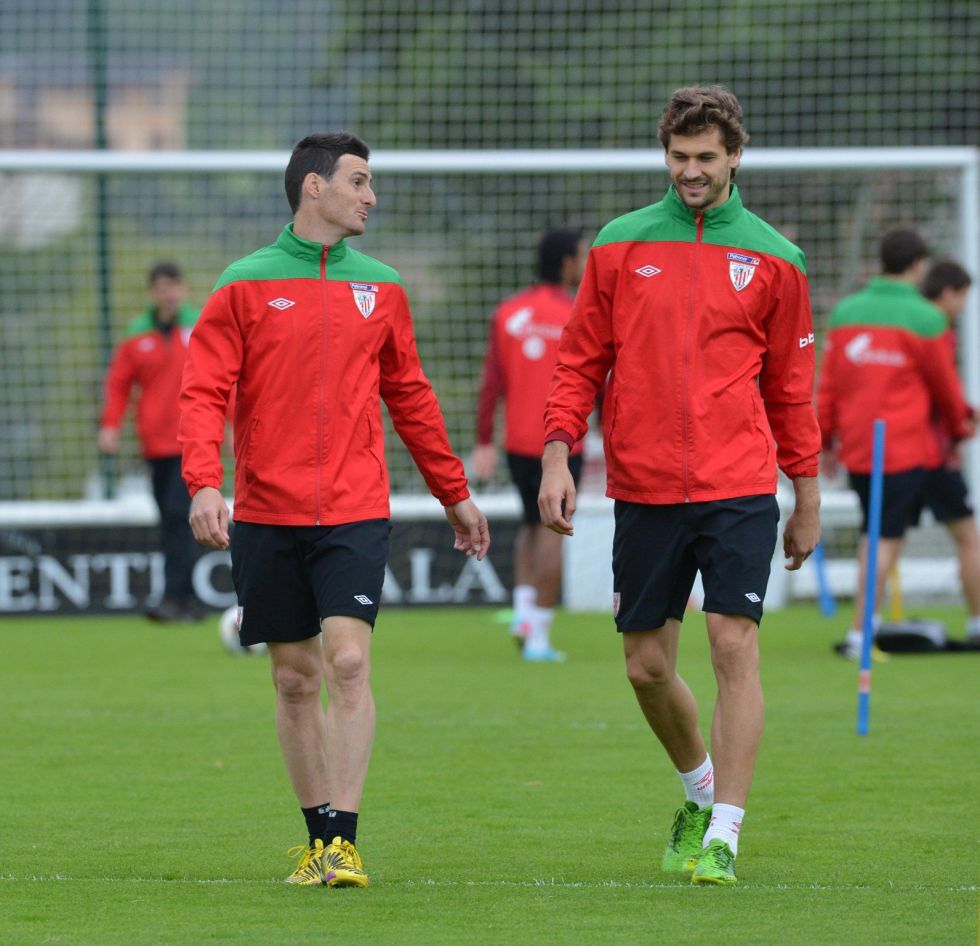 Aritz Aduriz y Fernando Llorente, en su etapa como compañeros en el Athletic Club.