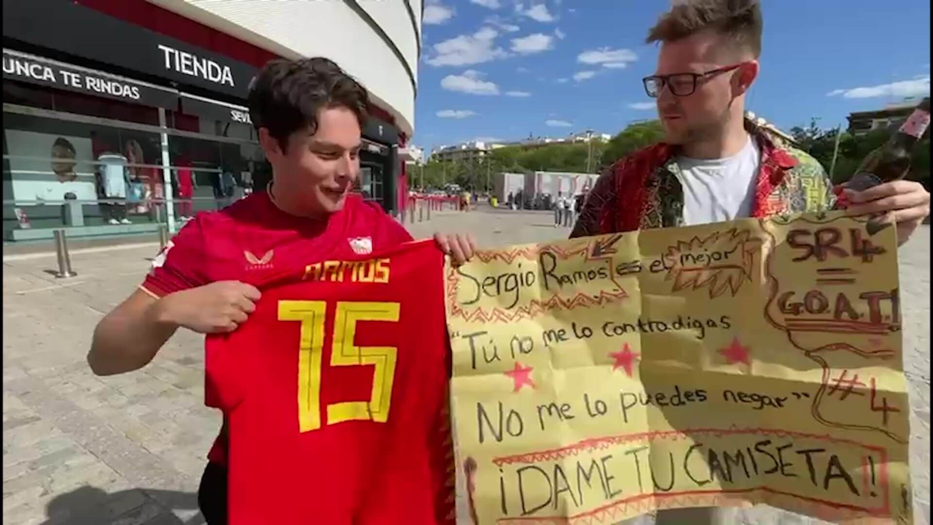  Aficionados ingleses fans de Sergio Ramos.