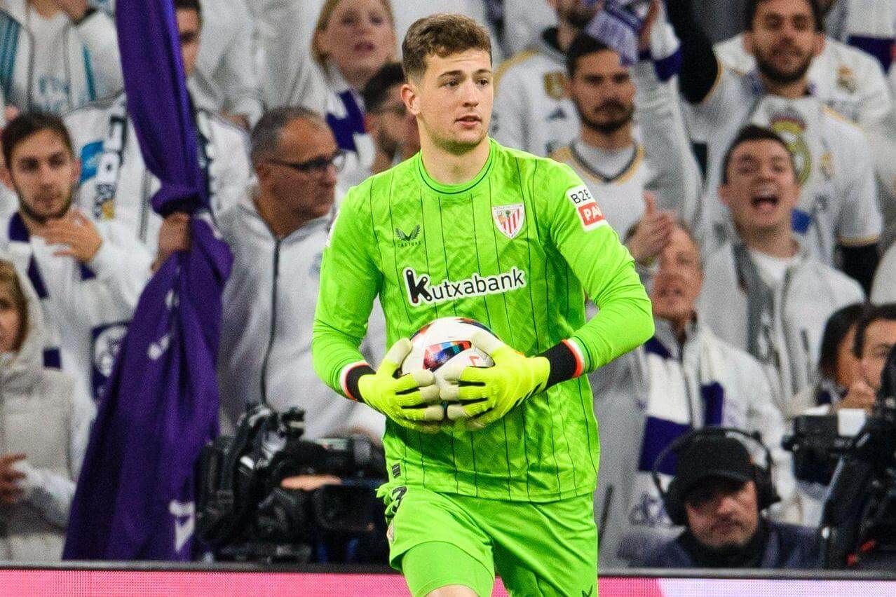  Julen Agirrezabala, ante el Real Madrid en el Bernabéu.