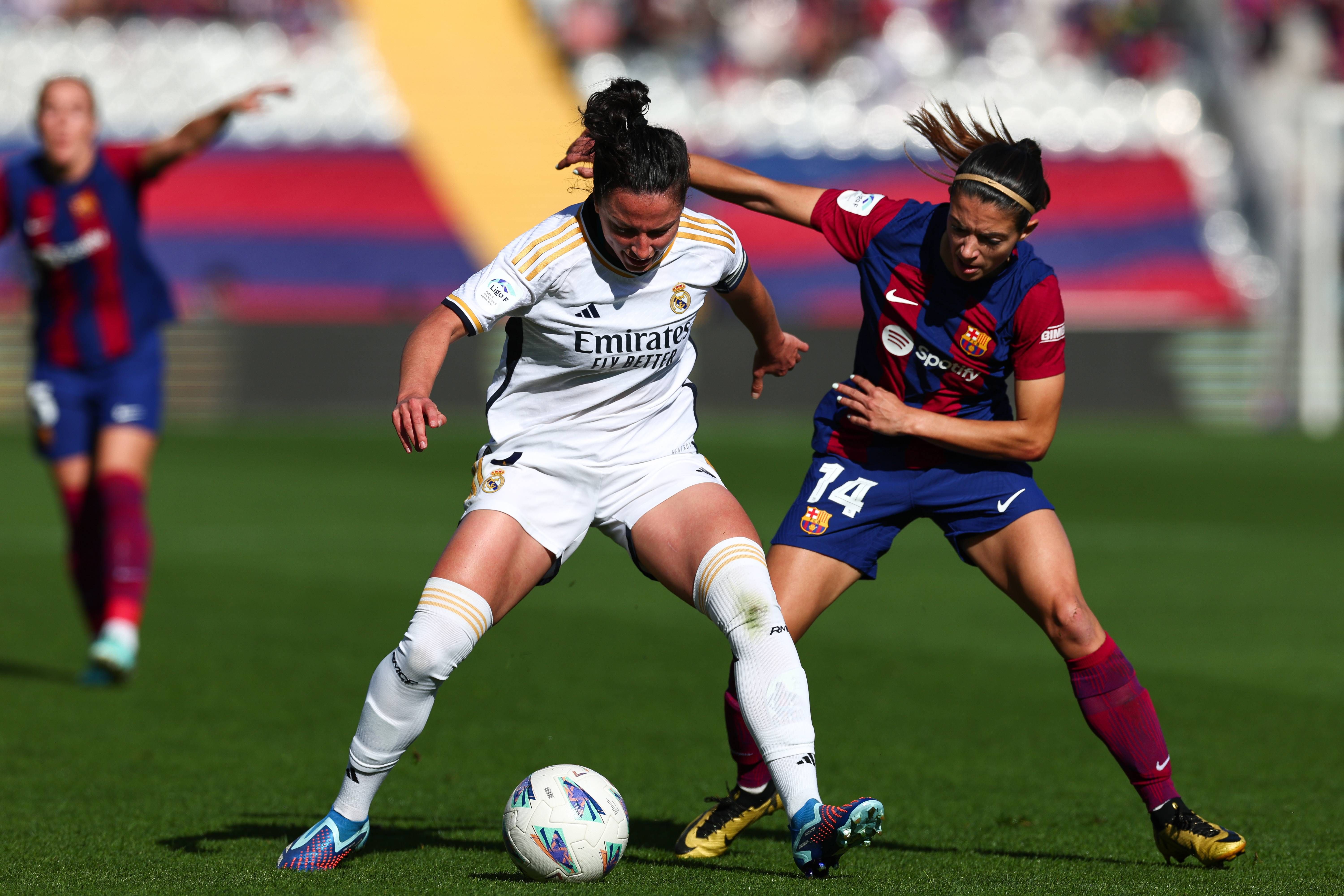 Aitana Bonmatí en el clásico femenino entre Barcelona y Real Madrid.