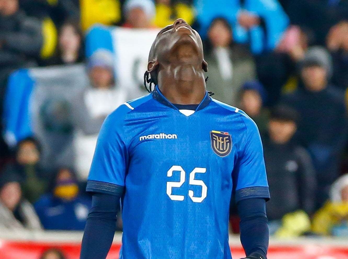 Allen Obando, en un partido de Ecuador (FOTO: Cordón Press).