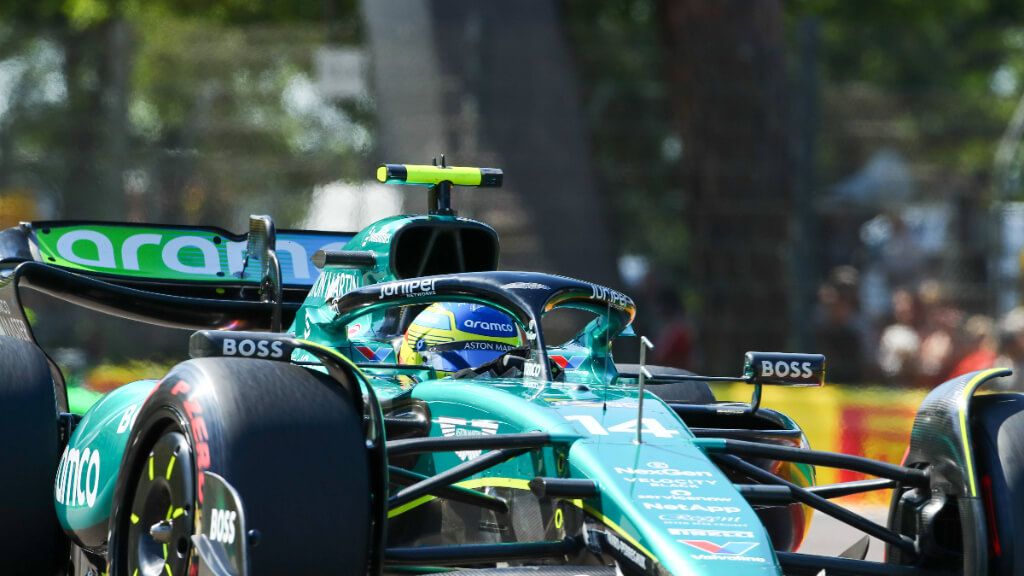 Fernando Alonso, en el GP de Imola.