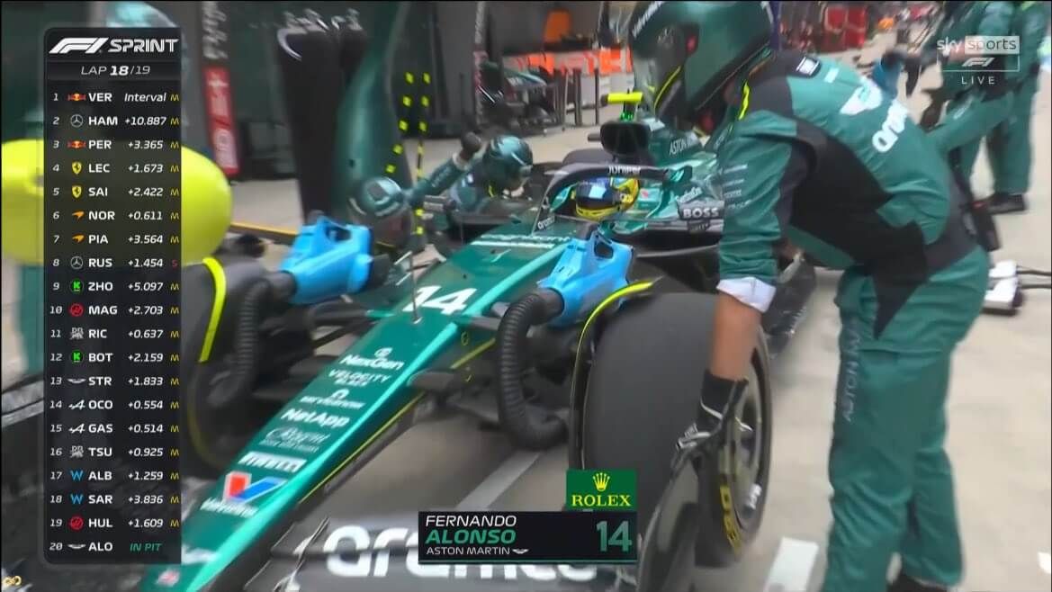  Fernando Alonso, retirando el coche en el GP de China.