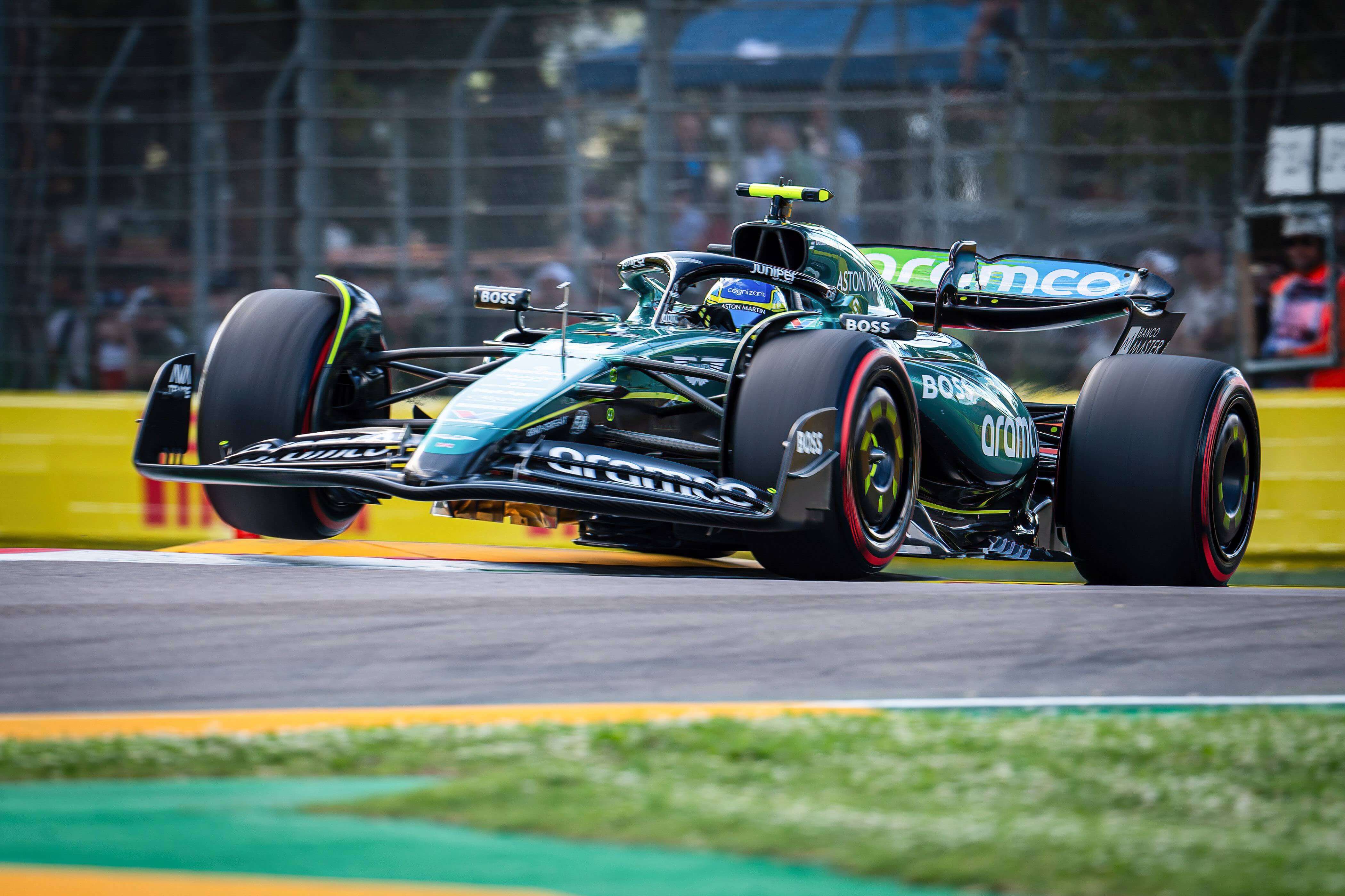 Fernando Alonso, en el GP de Imola.
