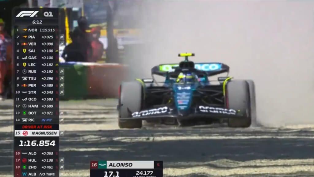  Fernando Alonso, en el GP de Imola.