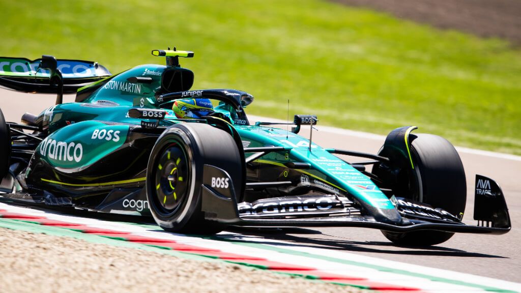 Fernando Alonso, en el GP de Imola.