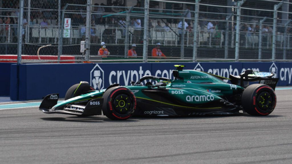  Fernando Alonso, en el GP de Miami.