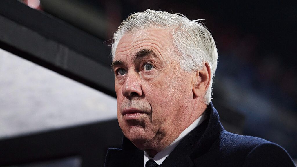  Ancelotti, en un partido del Real Madrid (Cordon Press)