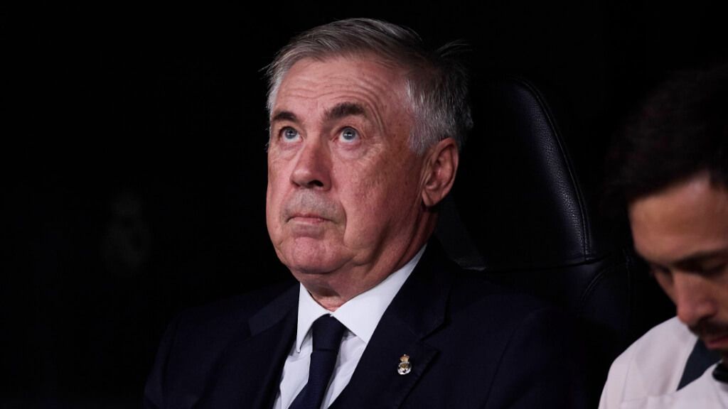  Ancelotti, en el partido contra el AC Milan (Cordon Press)