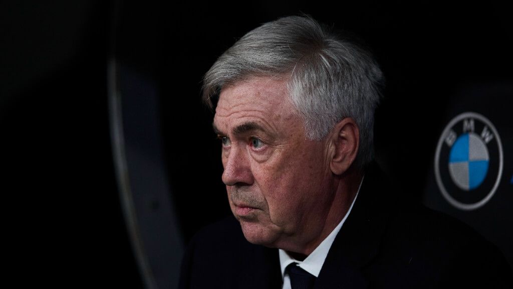  Carlo Ancelotti, en un partido del Real Madrid (Cordon Press).