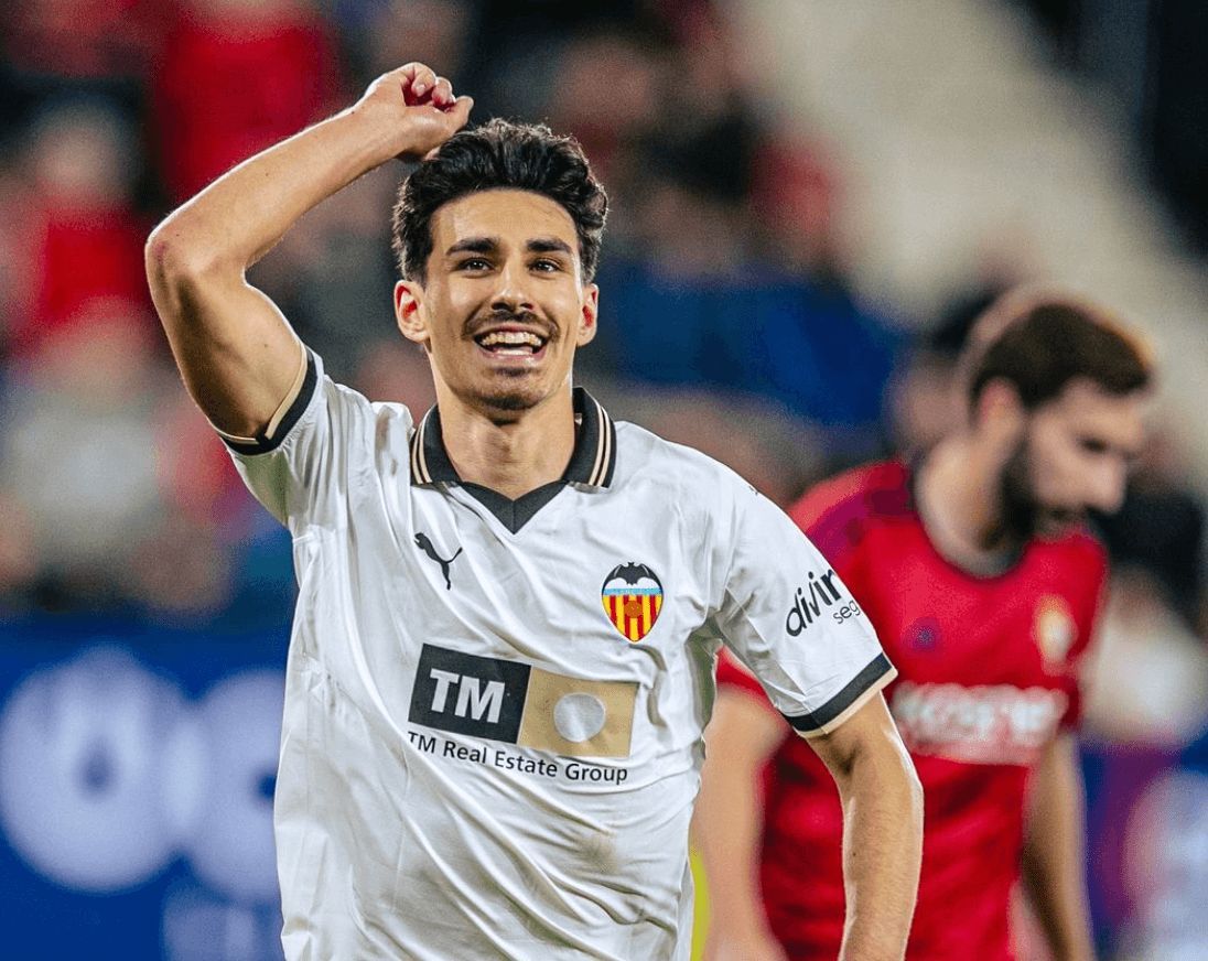  André Almeida hace el 0-1 en Pamplona