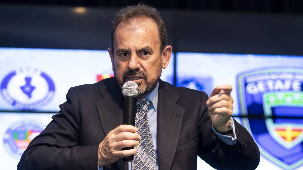 Ángel Torres, presidente del Getafe, en un acto.