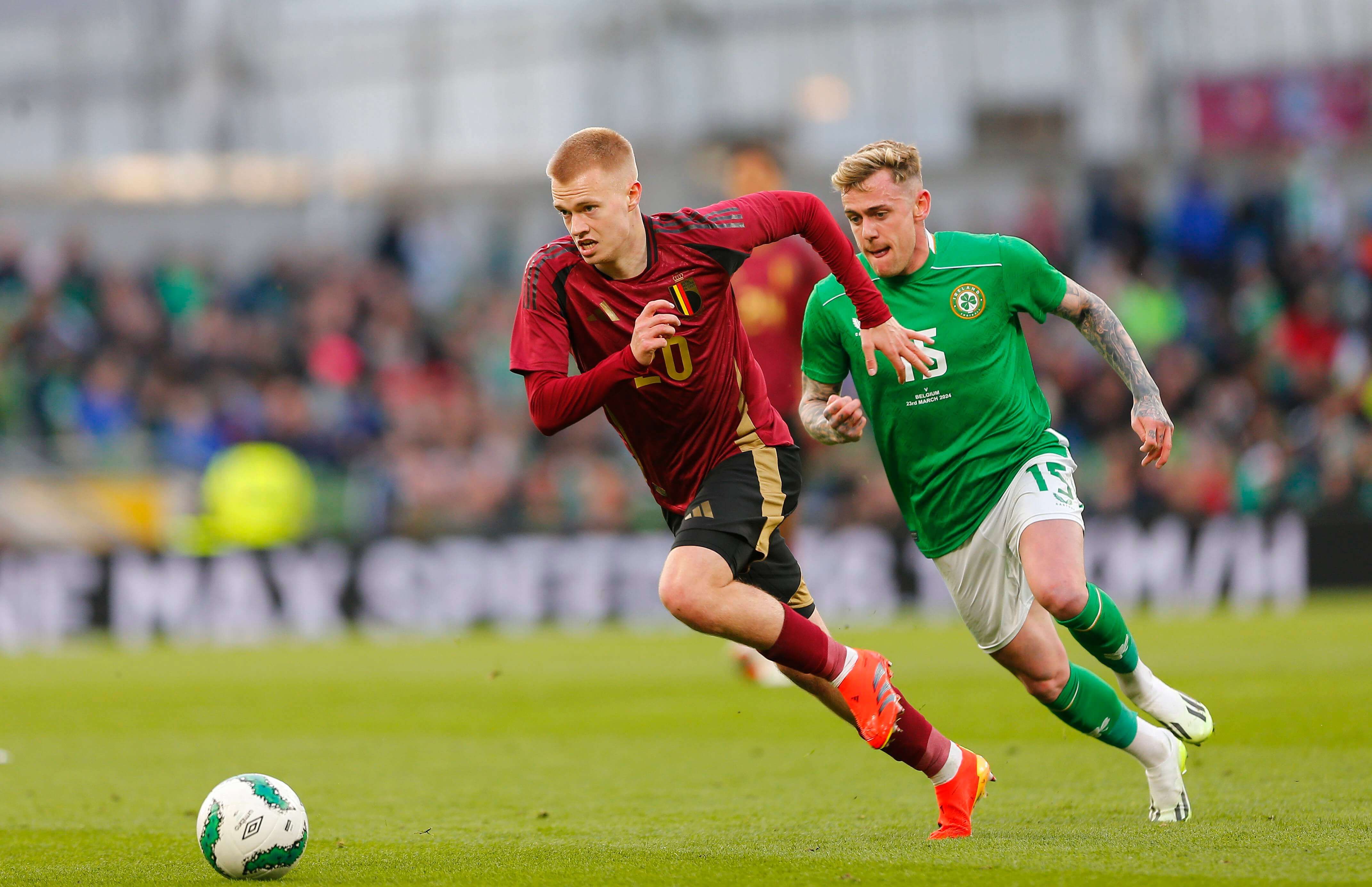  Arthur Vermeeren, durante el Irlanda-Bélgica.