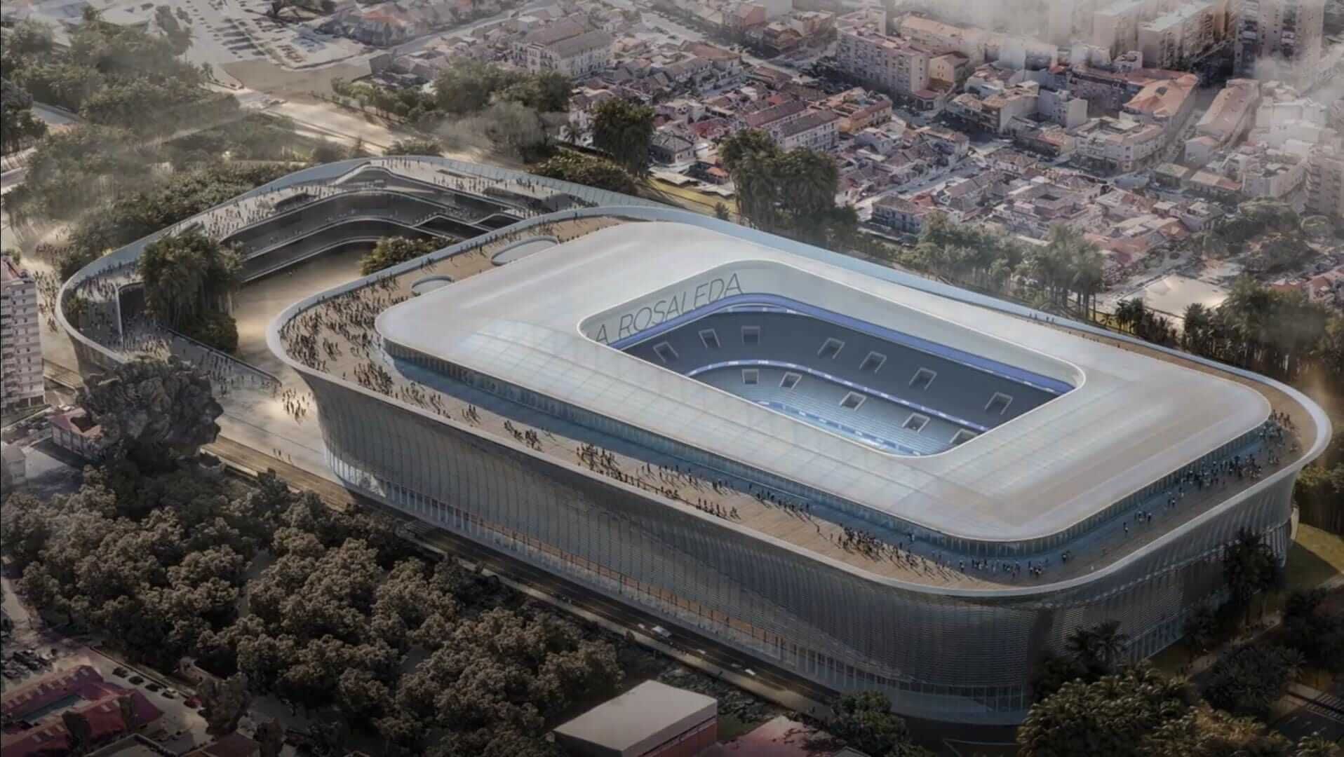  Así quedará el estadio del Málaga tras la remodelación.
