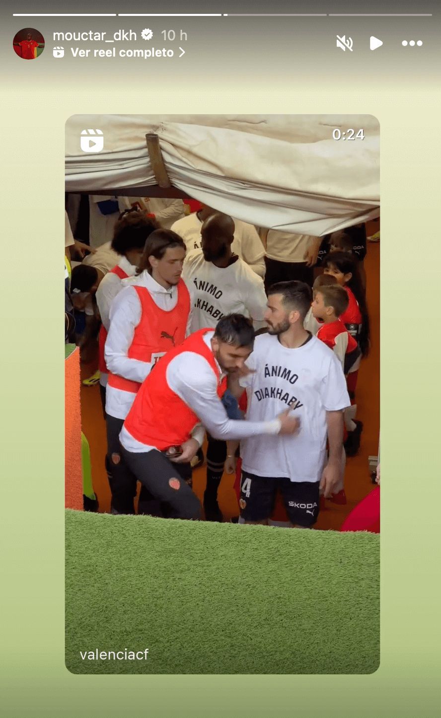  Así vivió Mouctar Diakhaby su partido más especial.