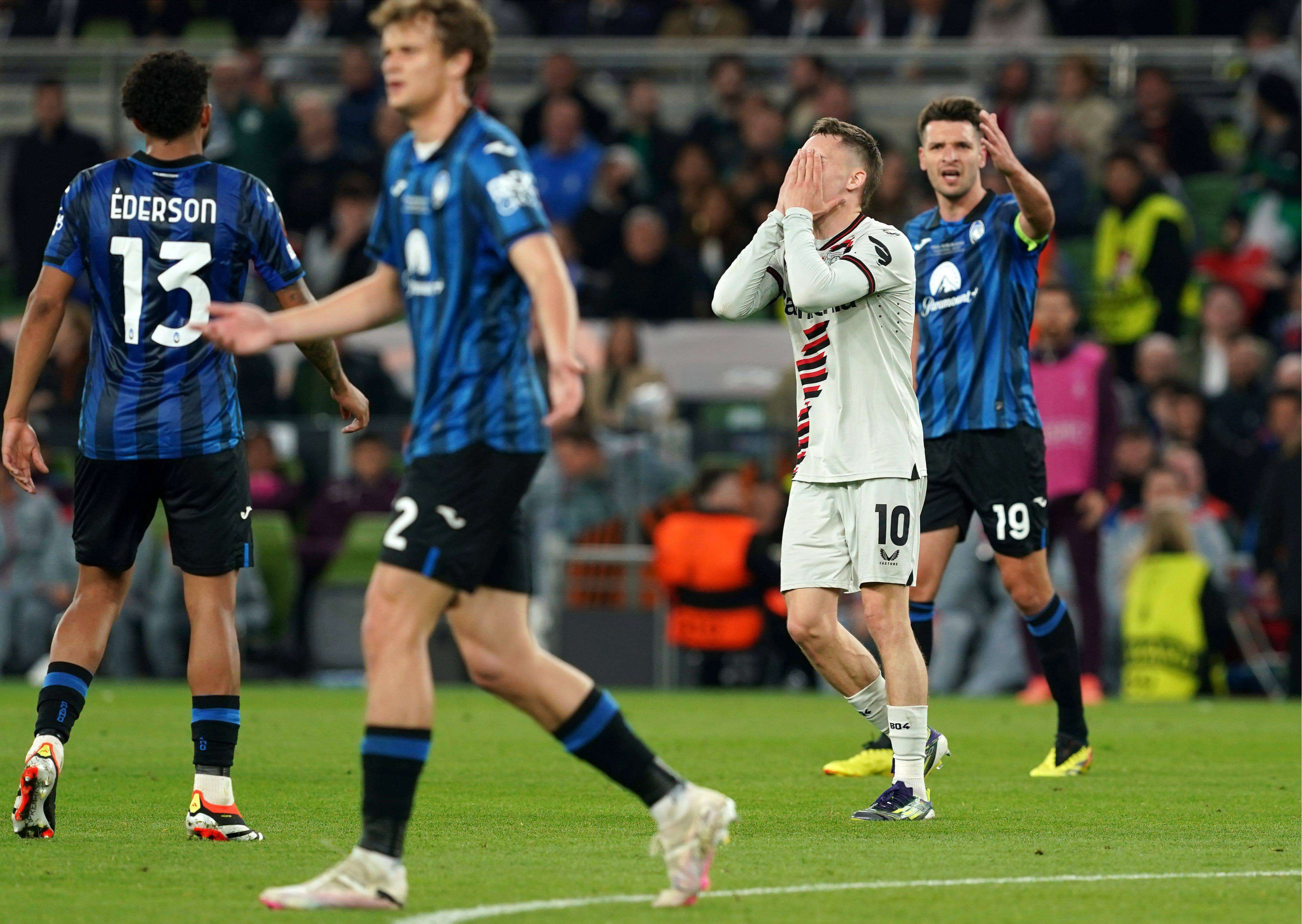 Florian Wirtz se lamenta en la final de la Europa League Atalanta-Bayer Leverkusen (Foto: Cordon Pr