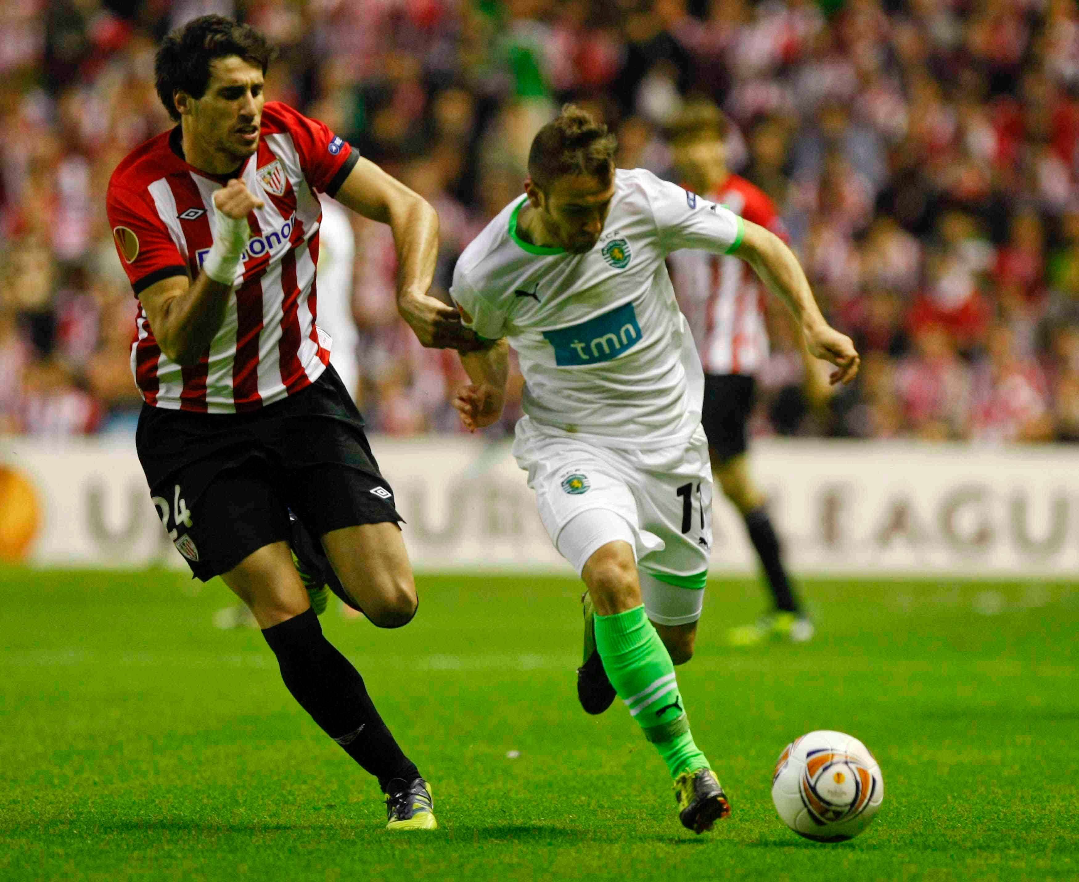  Javi Martínez durante el Athletic - Sporting de Portugal de la UEFA Europa League 11/12