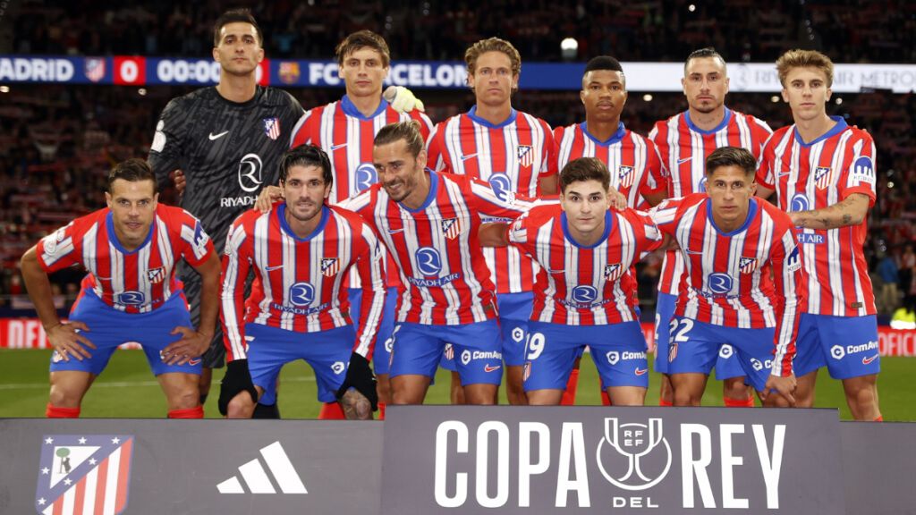 El once del Atlético de Madrid en la vuelta de las semifinales de la Copa (X: @Atleti)