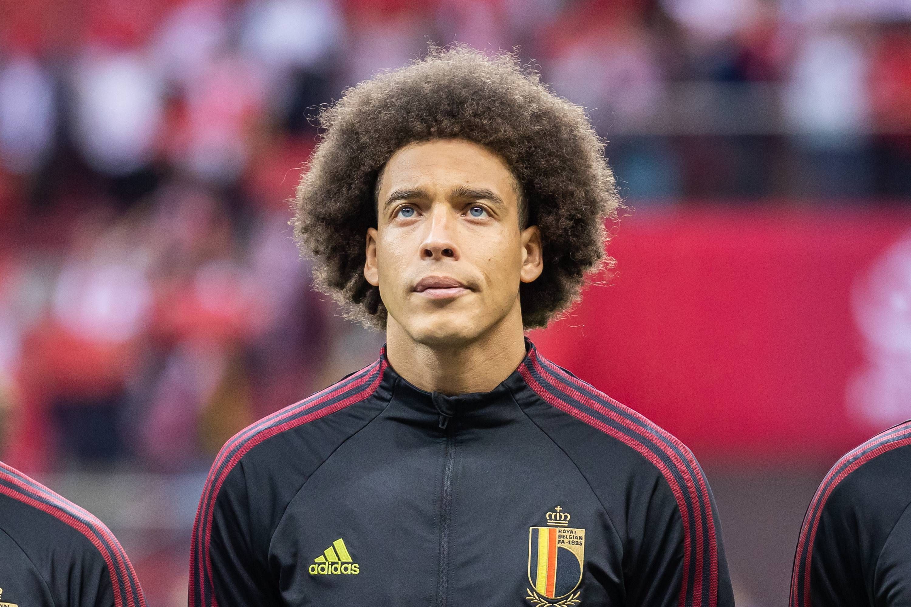Axel Witsel, antes de un partido con Bélgica.