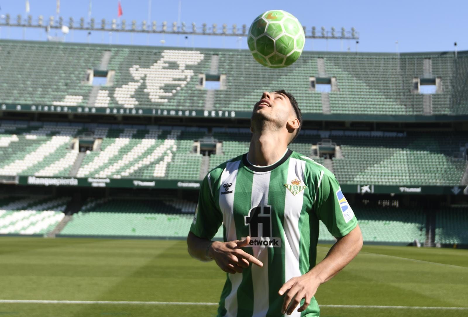 Ayoze Pérez, en el entrenamiento del Betis