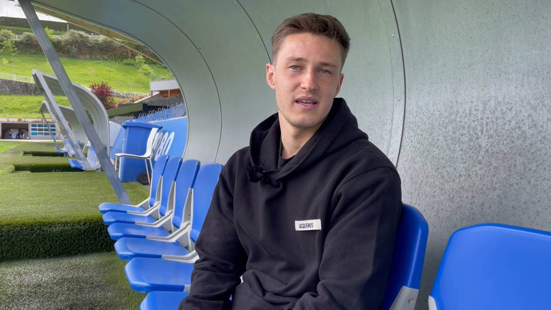  Beñat Turrientes en Zubieta  durante la entrevista con ELDESMARQUE.