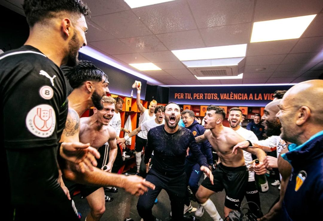  Bordalás celebra el pase a la final