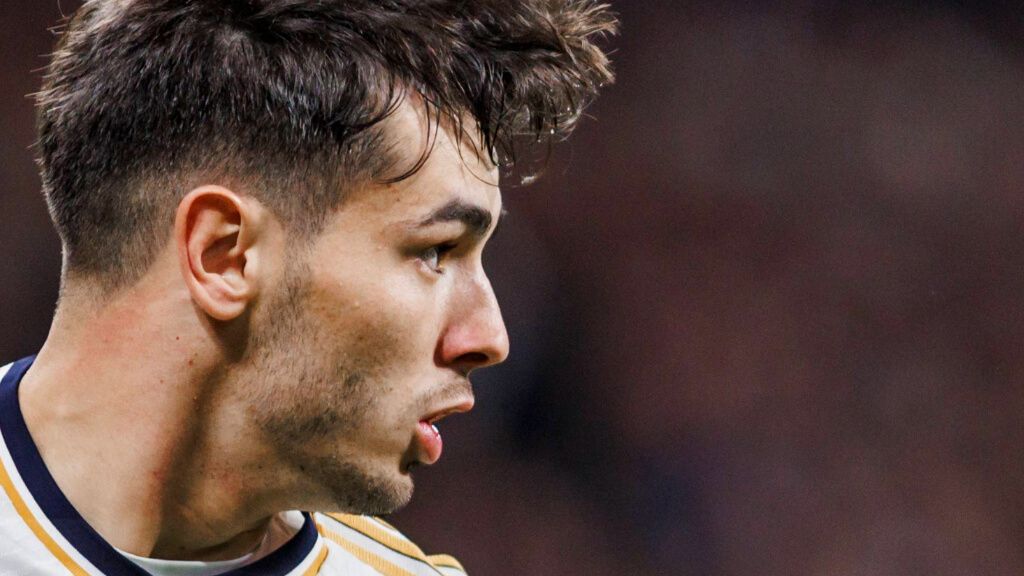 Brahim Díaz, durante un encuentro con el Real Madrid.