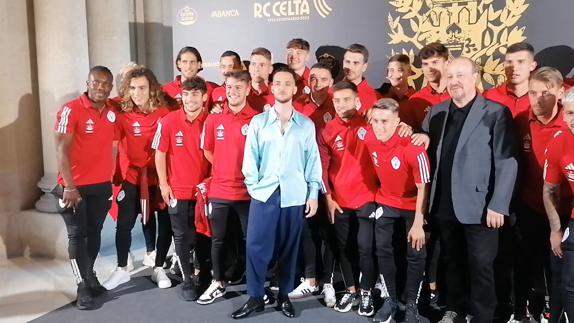 C Tangana y el Celta, en el preestreno del himno del centenario del Celta