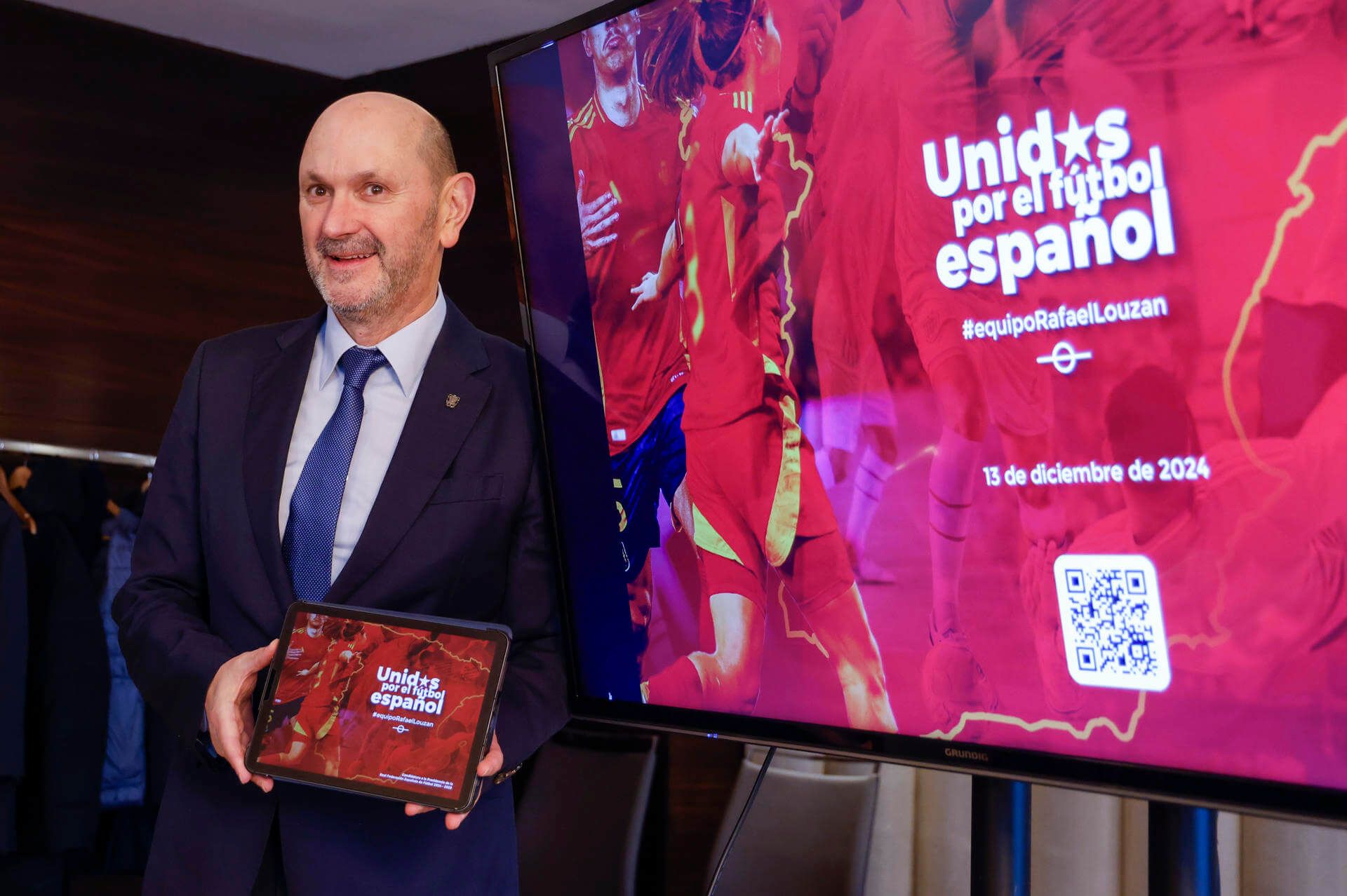  Rafael Louzan, en la presentación de su candidatura a la RFEF