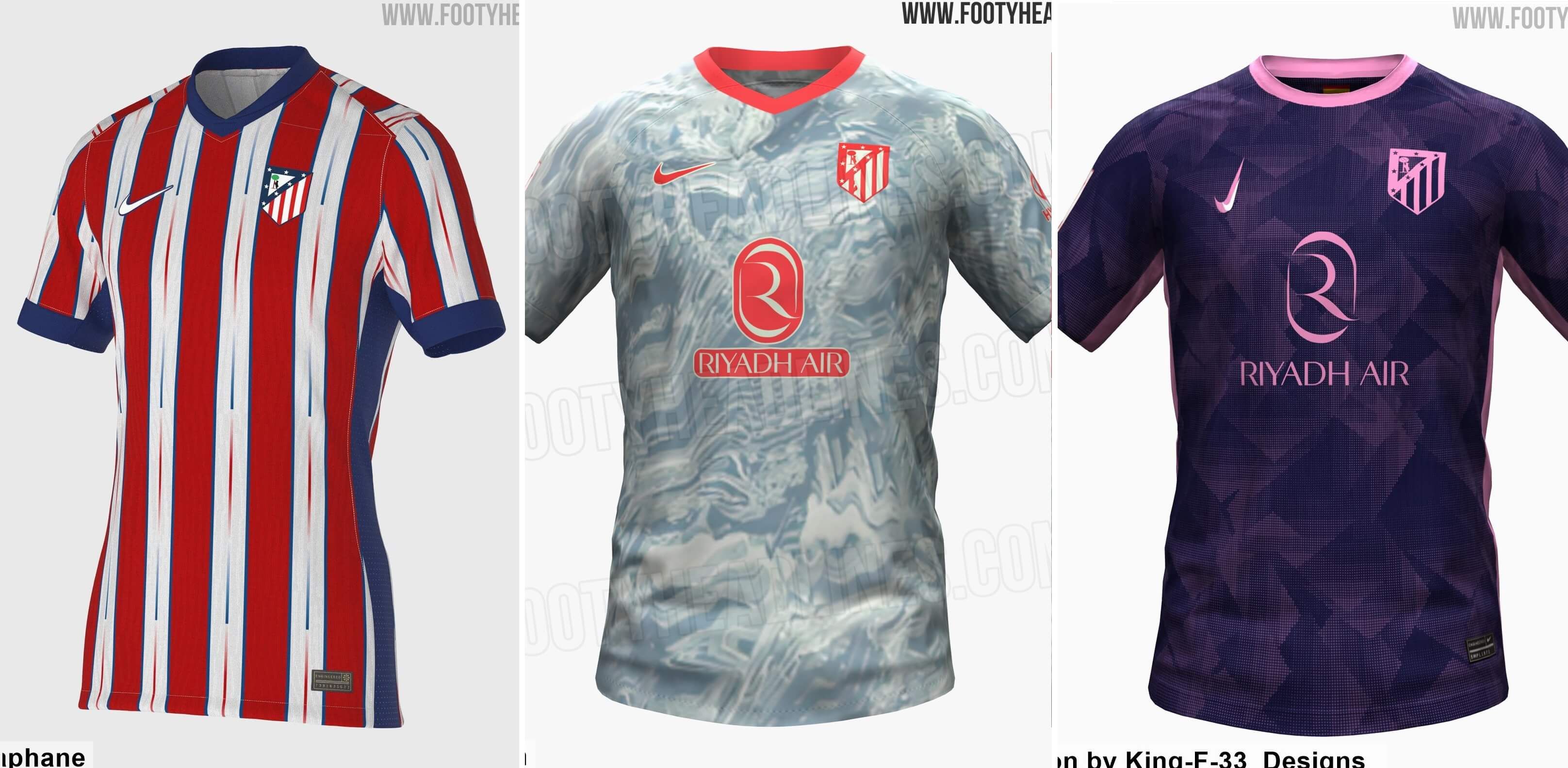  Las nuevas camisetas del Atlético de Madrid 2024/2025 (Fotos: Footy Headlines).