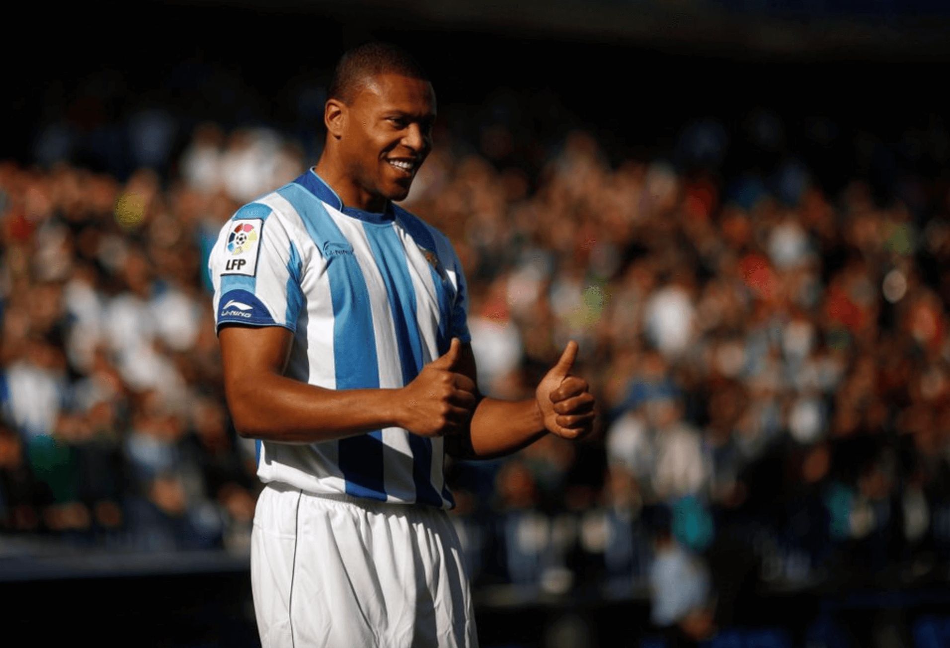 Julio Baptista, en su presentación como fichaje del Málaga en 2011.