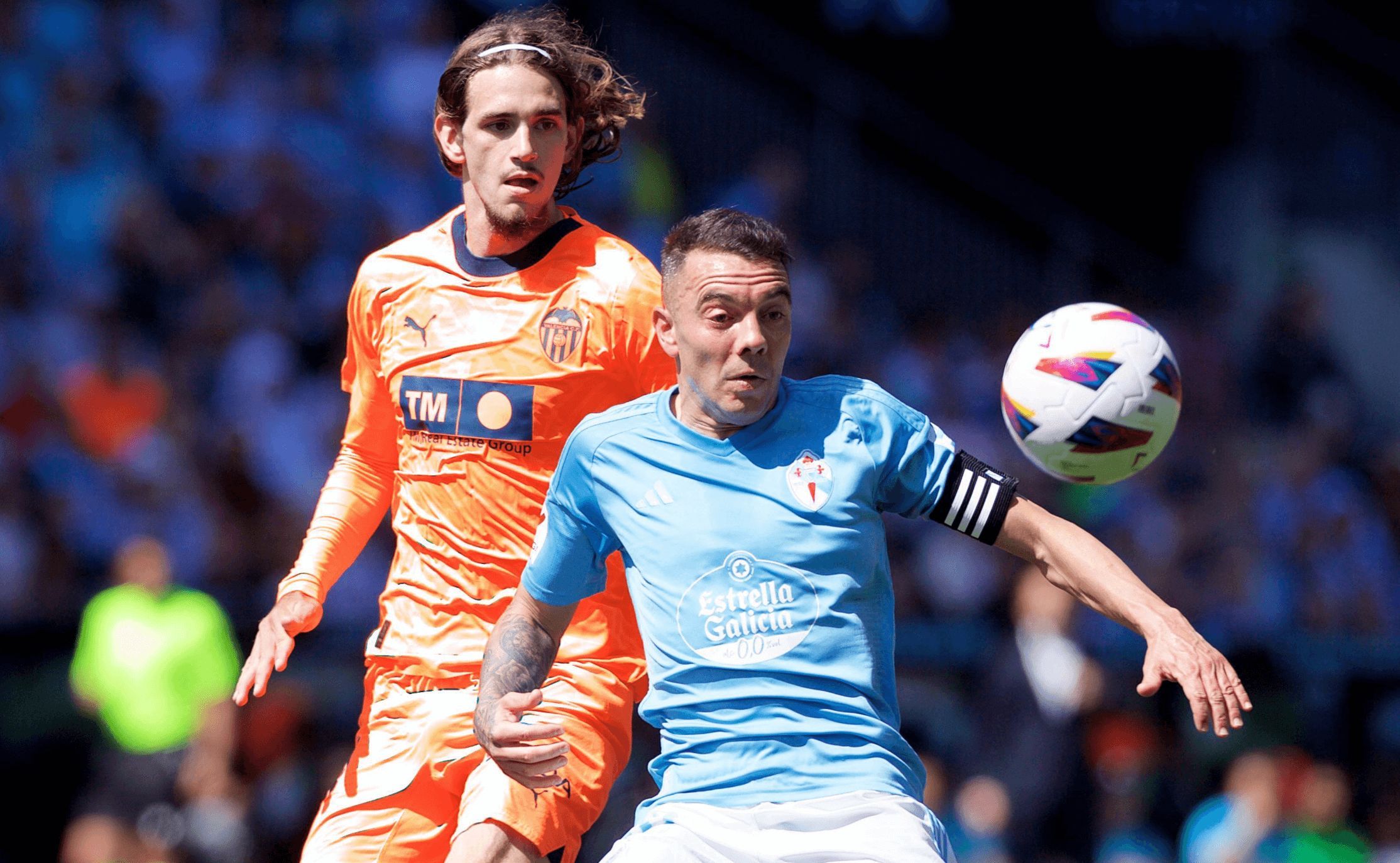  Yarek Gasiorowski, ante el Celta de Vigo.