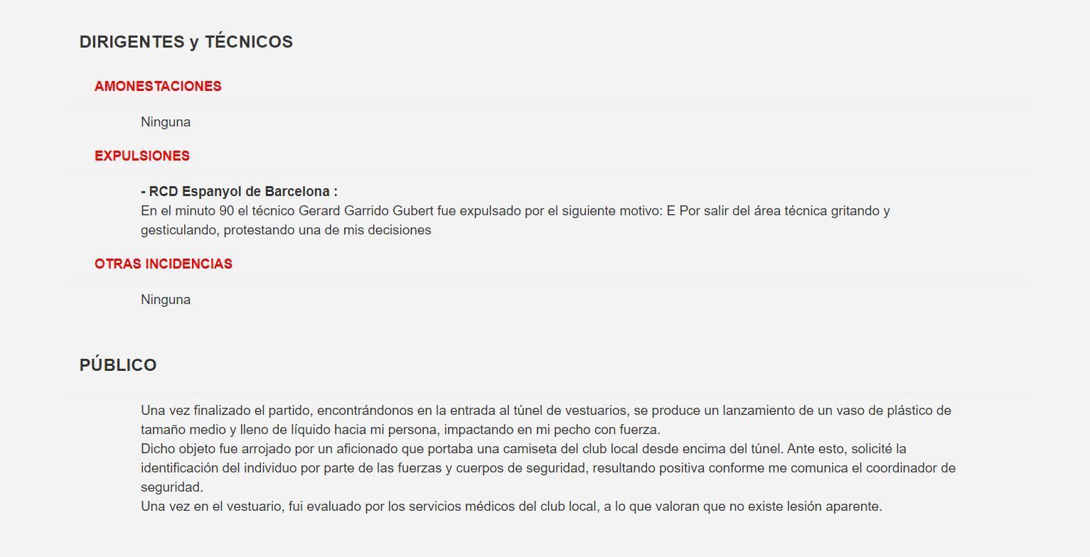 Acta del Espanyol - Villarreal (RFEF)