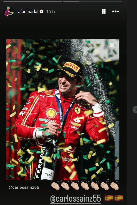  Nadal felicita a Carlos Sainz