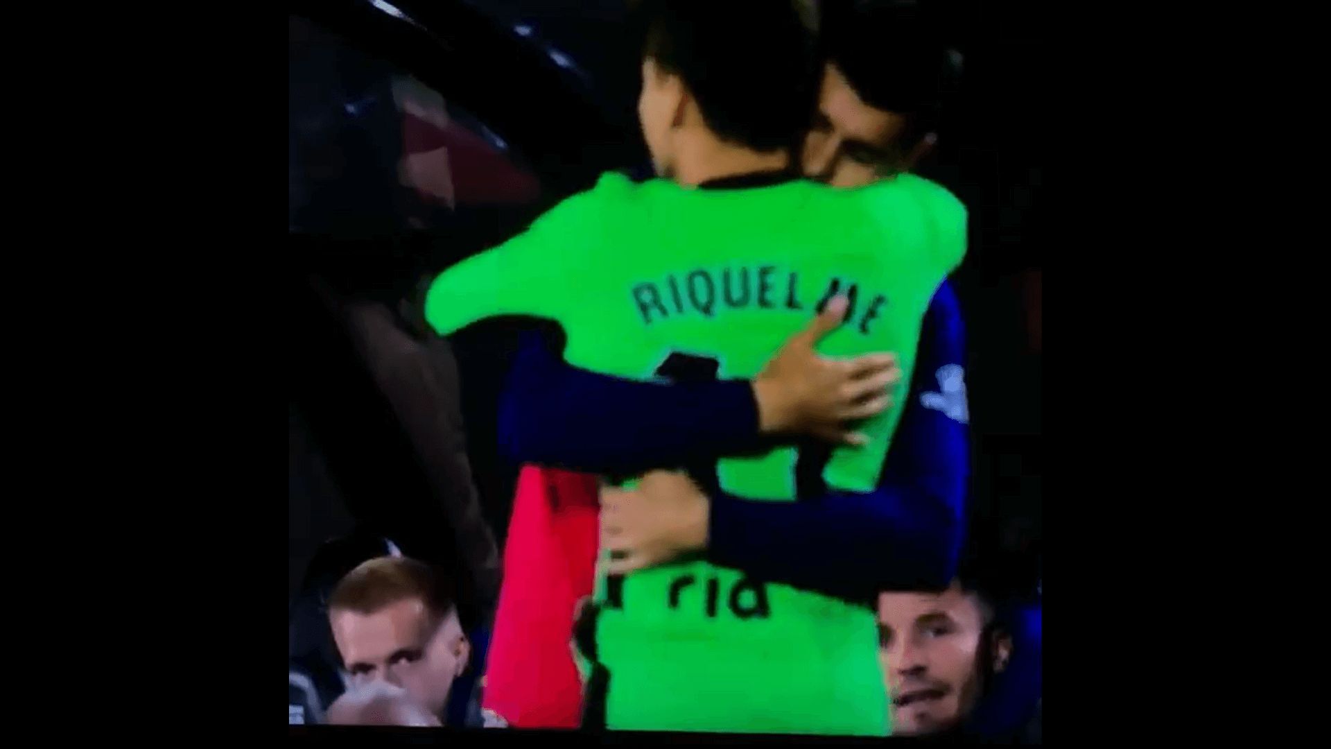  Riquelme celebra su gol con Morata en el Mallorca-Altético.