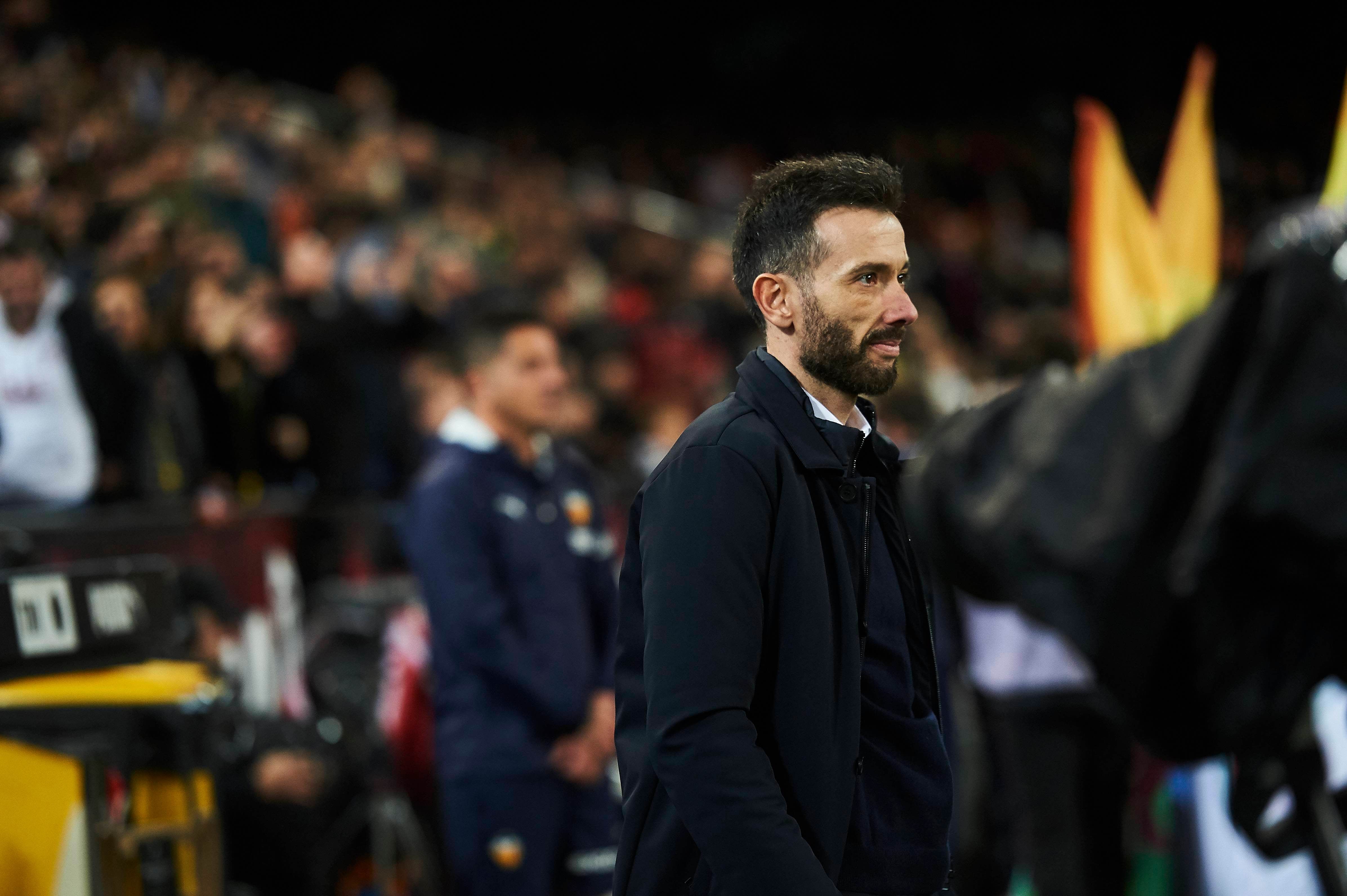  Carlos Corberán, ante el Real Madrid.