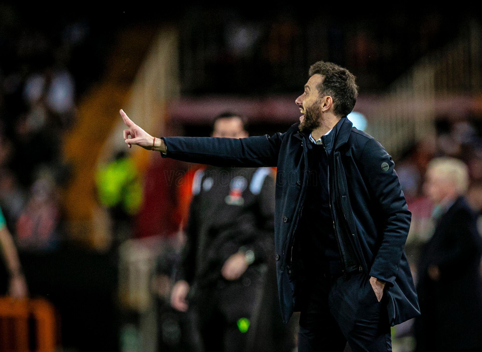 Carlos Corberán, ante el Real Madrid.