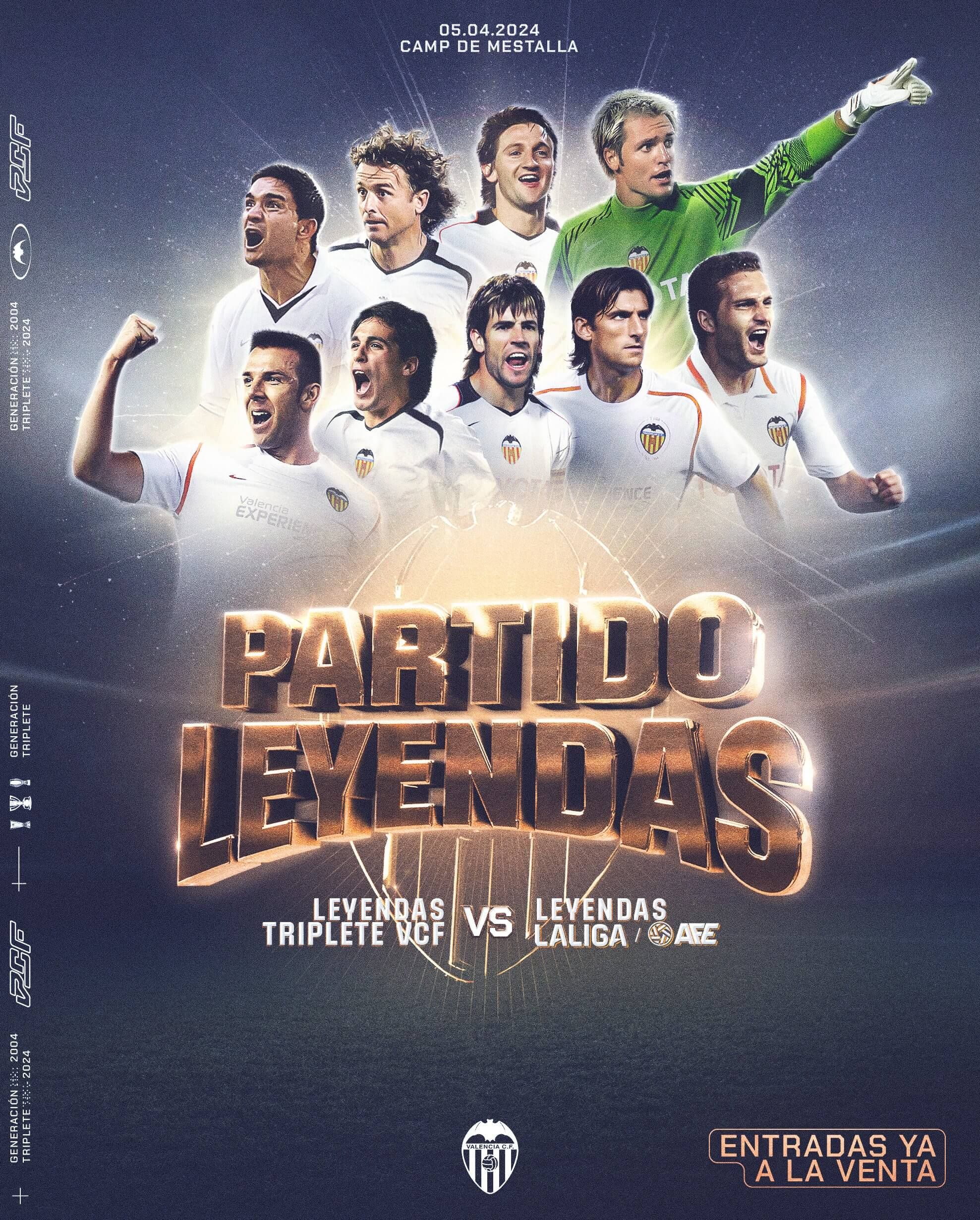  Cartel del partido de Leyendas del Triplete