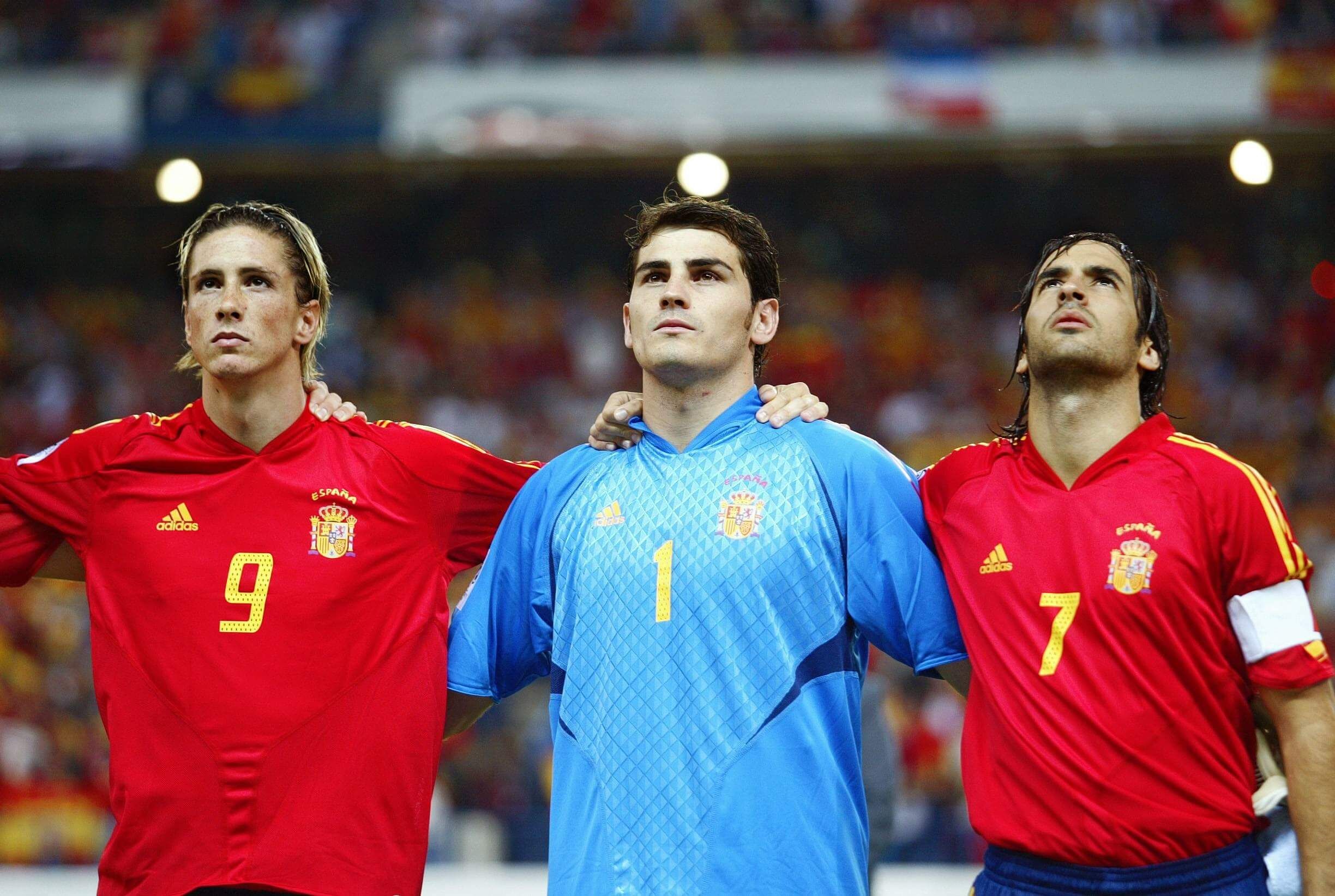 Fernando Torres, Casillas y Raúl (foto: Cordon Press).