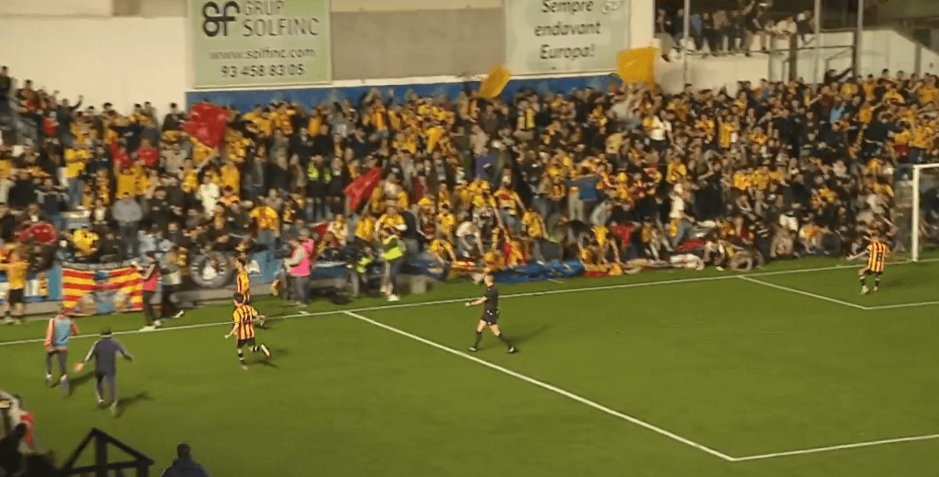  Cede una valla en el Europa - Sant Andreu de Segunda Federación.