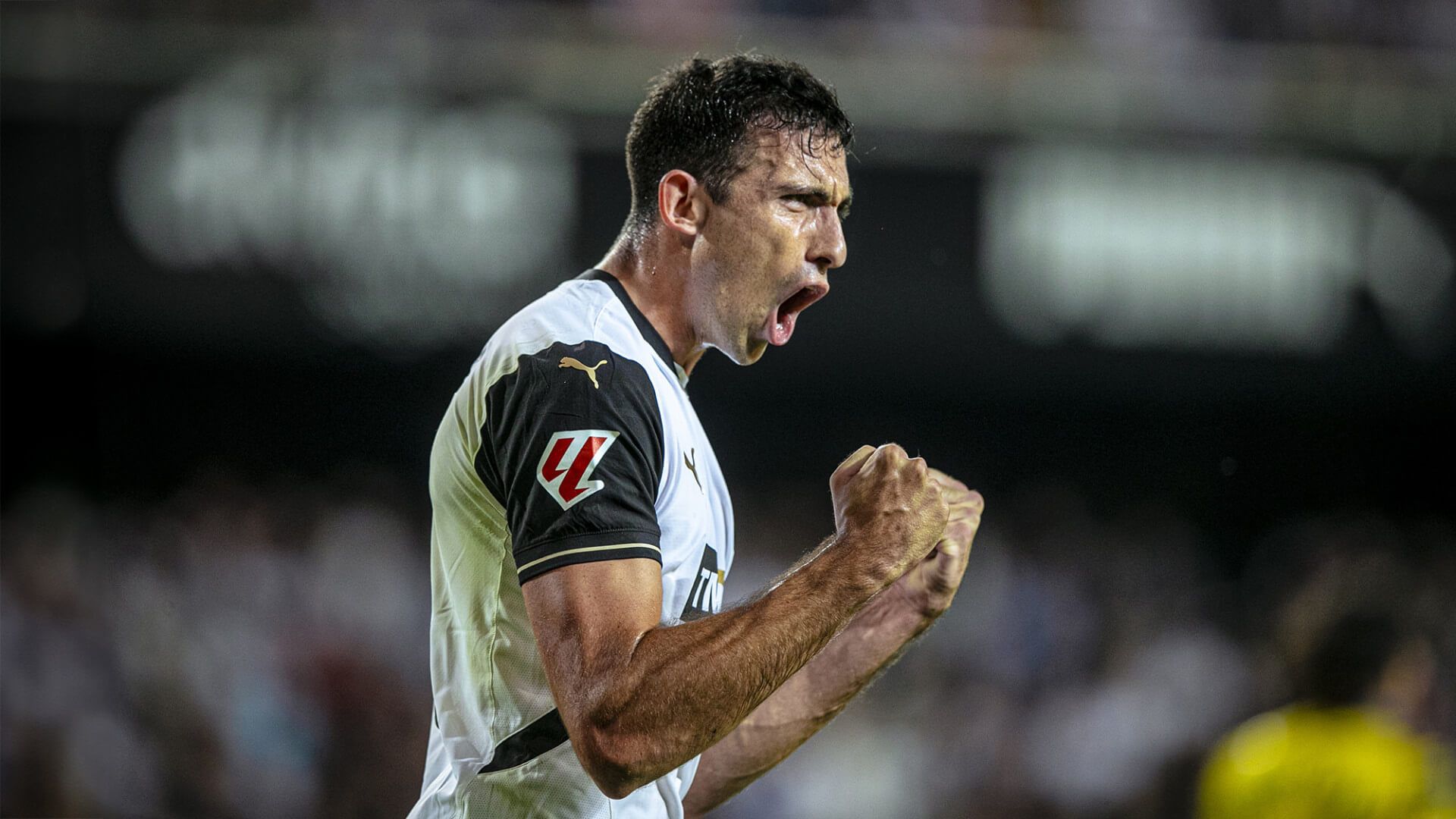 César Tárrega, ante la UD Las Palmas.