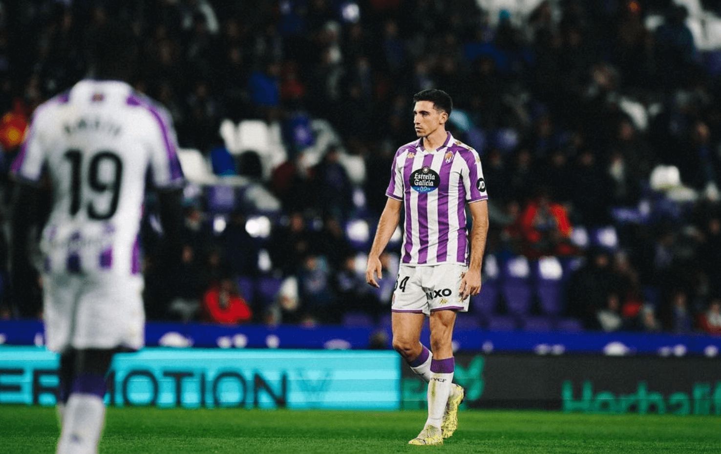 César Tárrega, con el Real Valladolid.