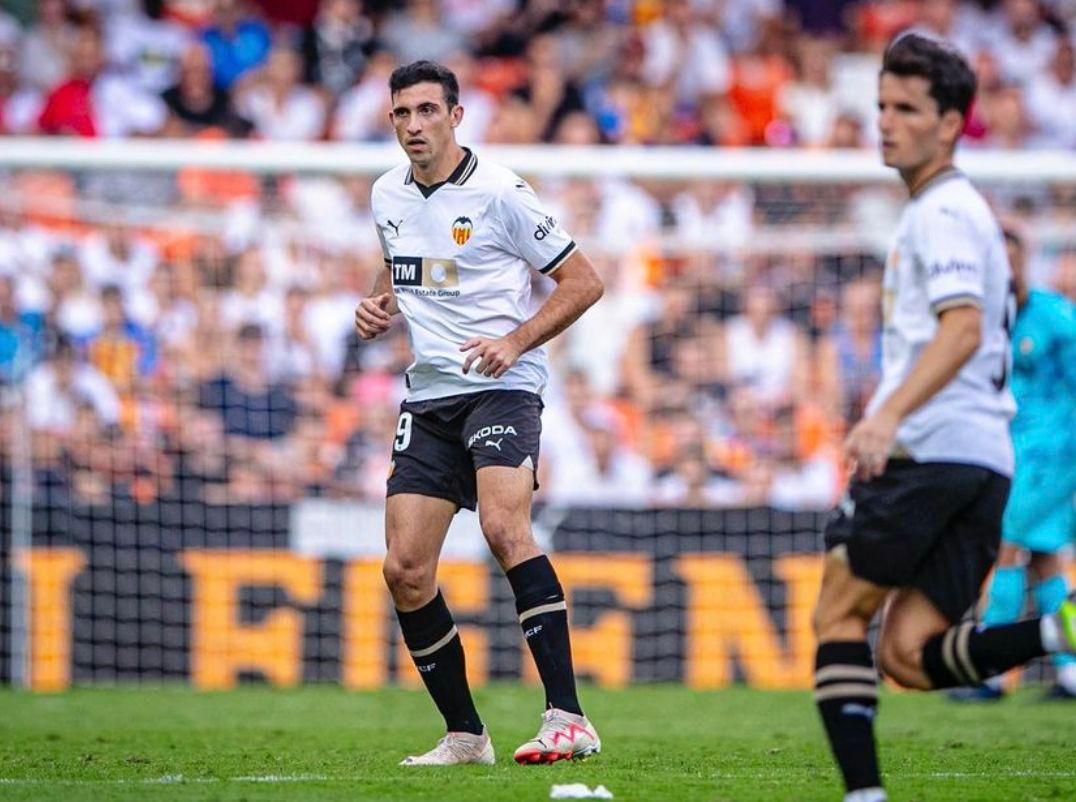 César Tárrega, el día de su debut en Mestalla