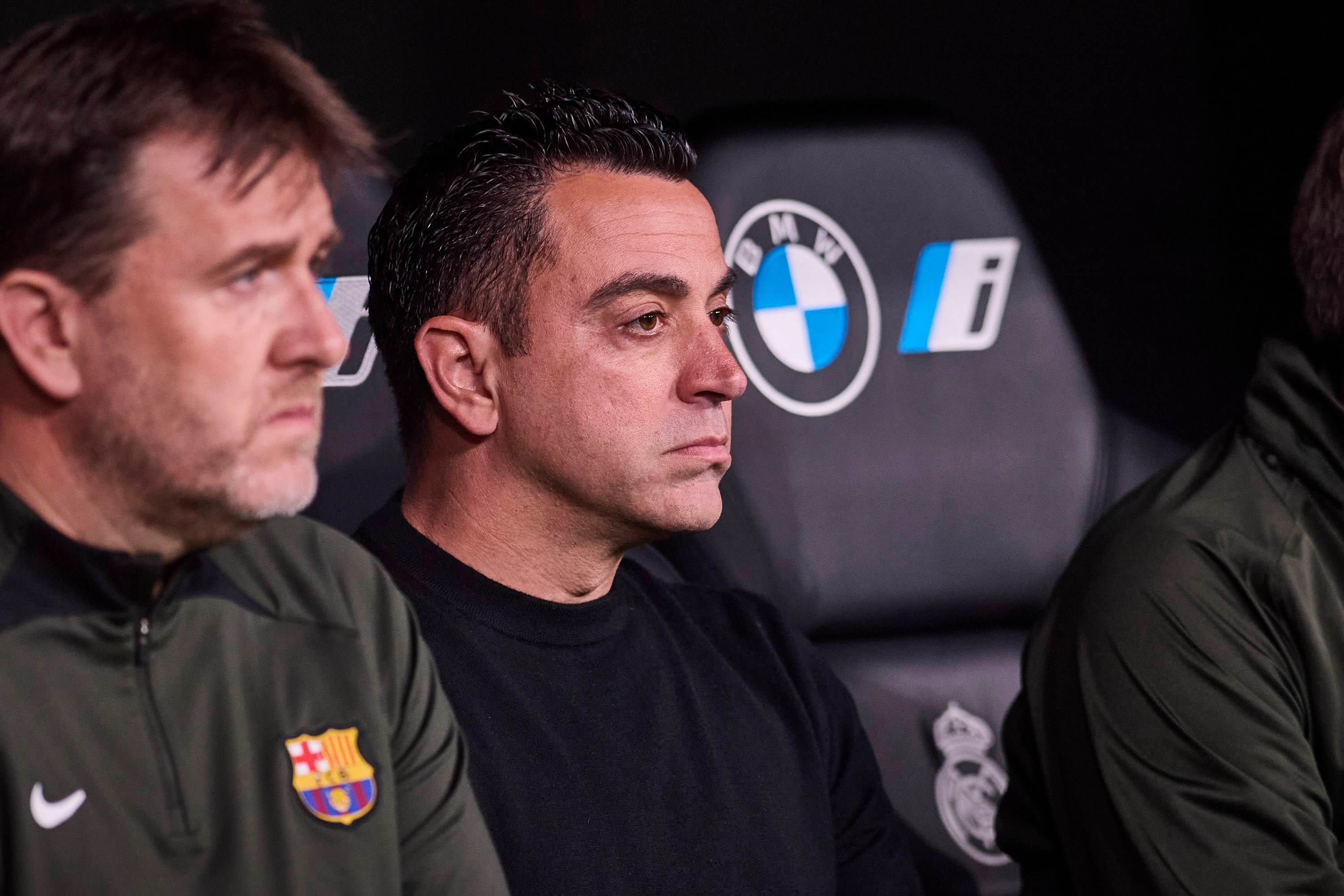  Xavi Hernández, en el Real Madrid-Barcelona.