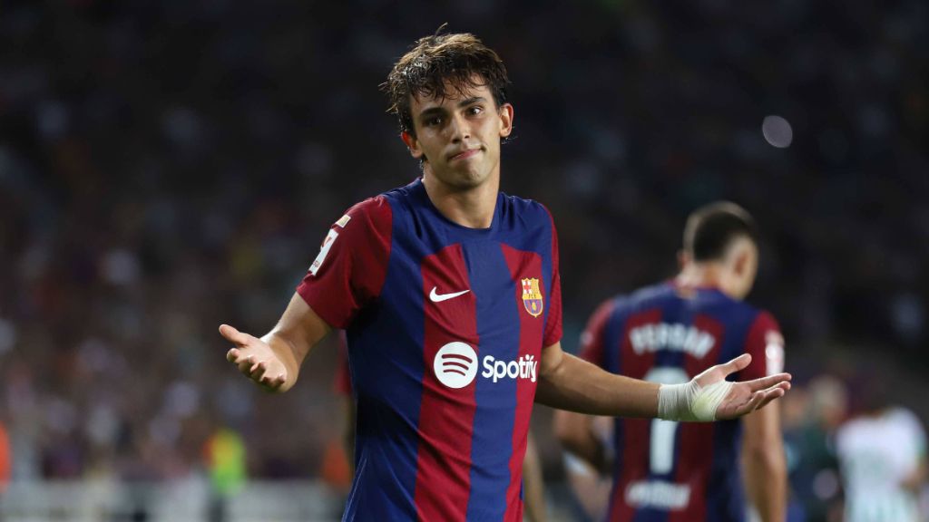  Joao Félix, celebrando un gol con el Barcelona