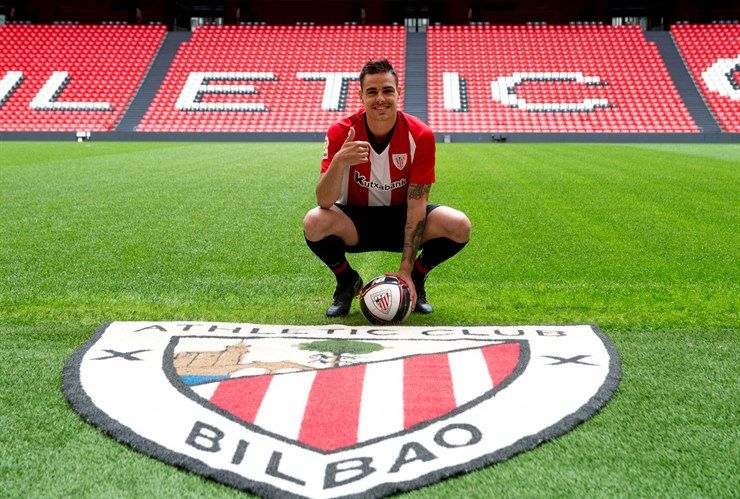  Dani García, en su presentación en San Mamés como jugador del Athletic Club.