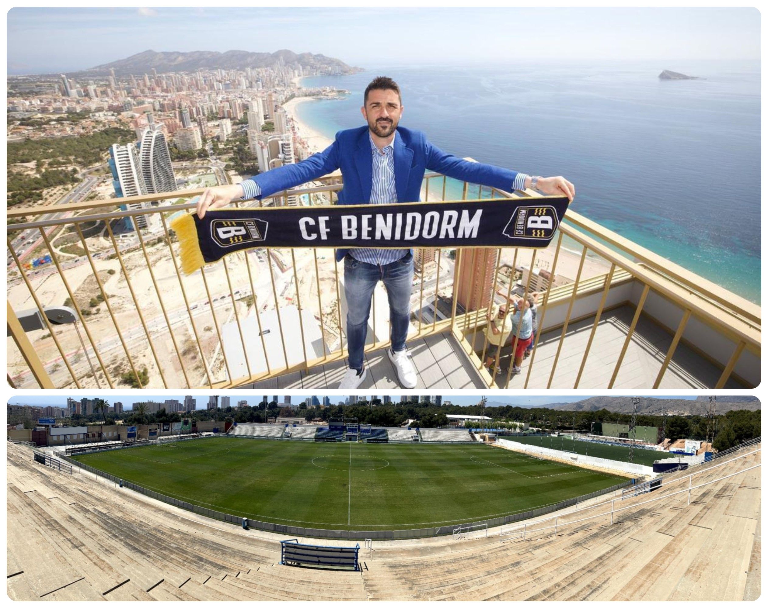  David Villa, parte importante de la mejoría del CF Benidorm.