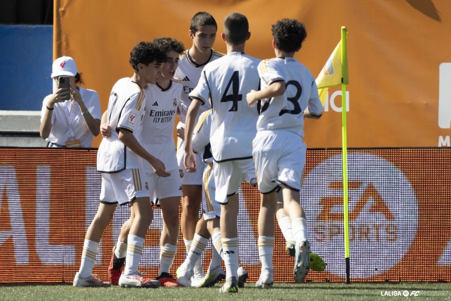  Celebración del gol del Real Madrid ante el Sevilla.