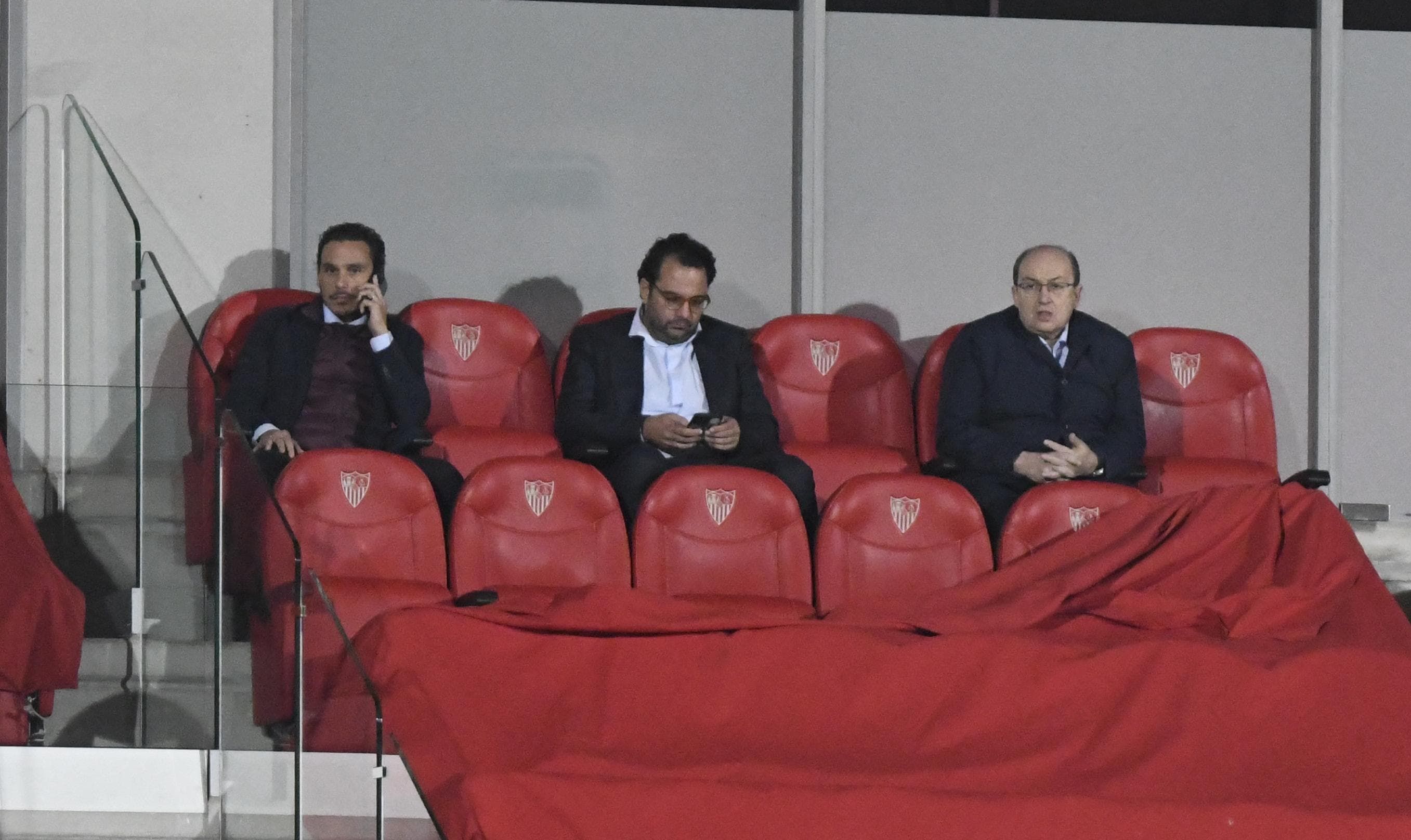  Del Nido, Orta y Castro, en un entrenamiento